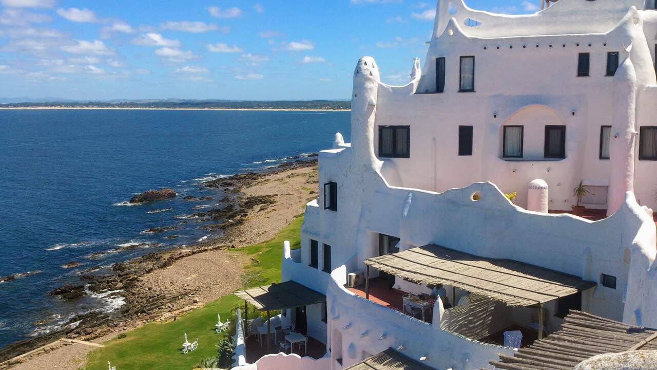 Casapueblo overlooking the ocean in Punta Ballena, Uruguay